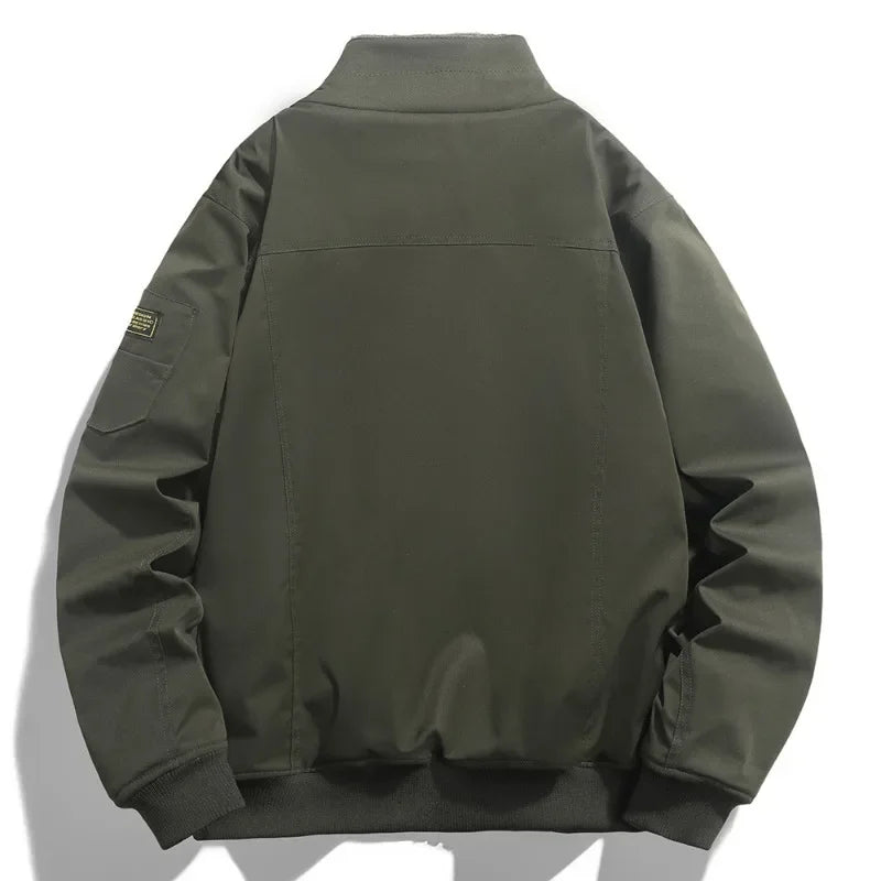 Winter Men Fluffy Collar Fleece Warm Casual Down Jackets