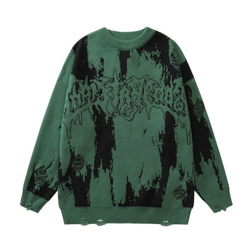 Dark Wind Autumn And Winter Street Knitted Sweater