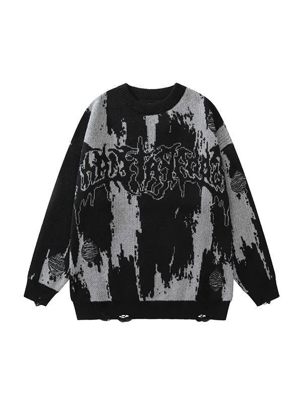 Dark Wind Autumn And Winter Street Knitted Sweater