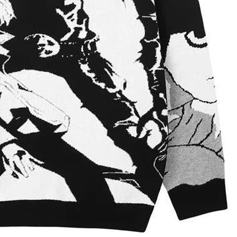 Harajuku Anime Male Sweaters