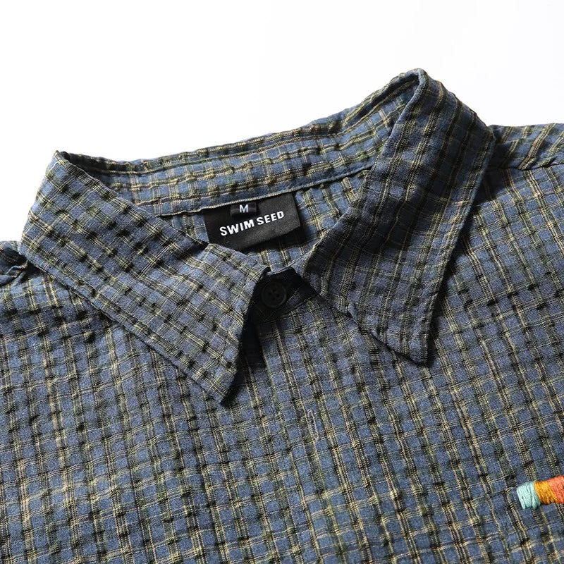 Plaid Short Sleeve Loose Casual Streetwear Fashion Shirts