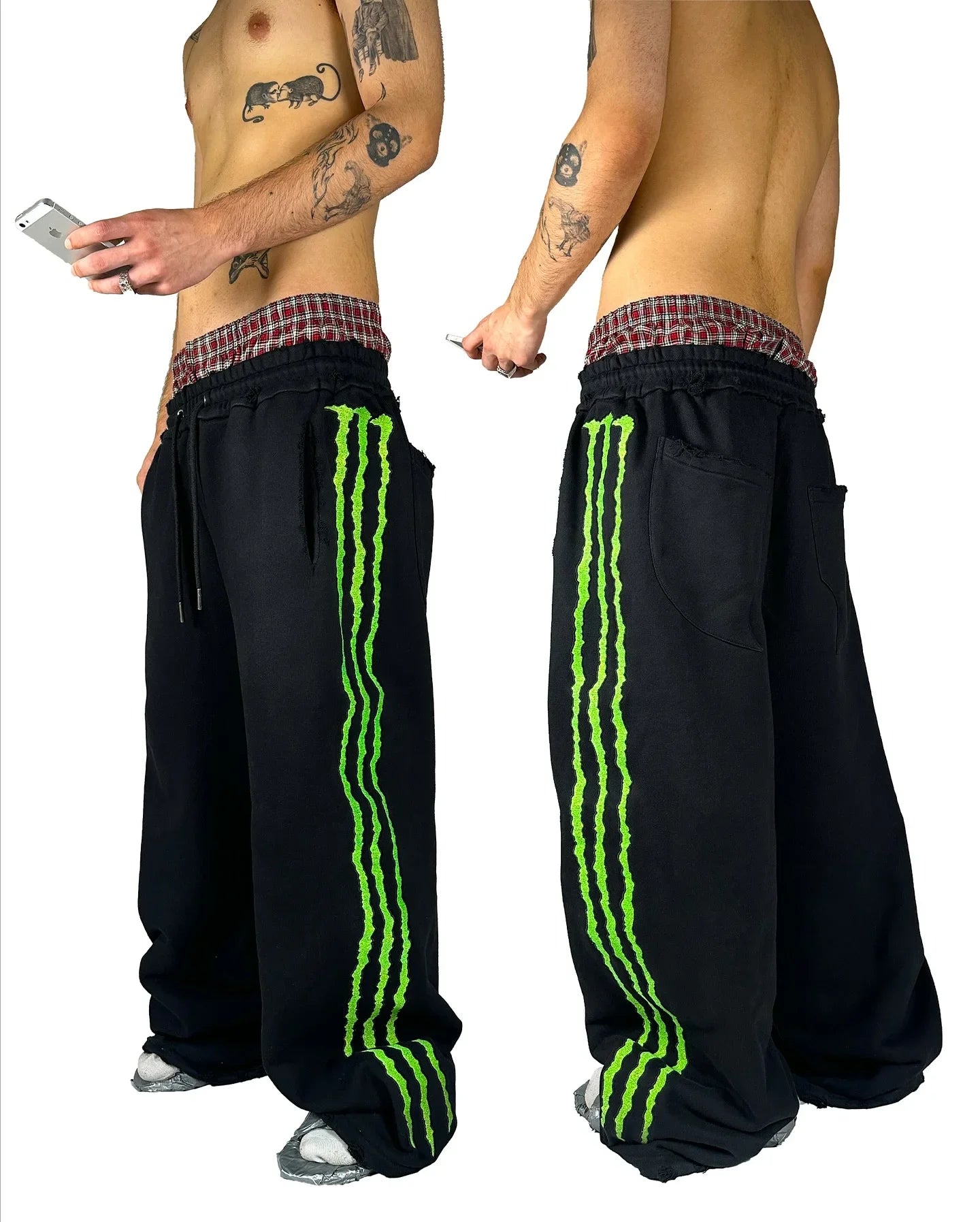 Claw Triple Stripe Fluorescence Sweatpants