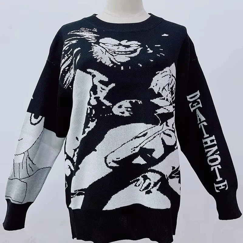Harajuku Anime Male Sweaters