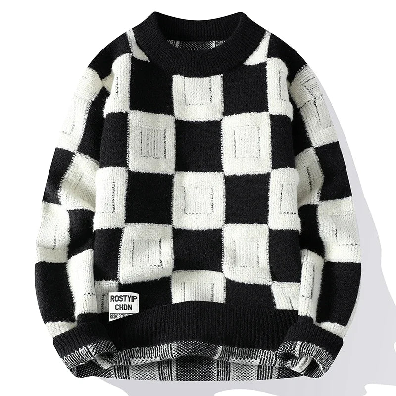 Pullover Oversized Casual O-Neck Vintage Sweaters