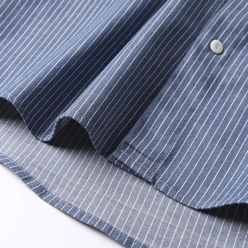 Japanese Korean Fashion Casual Stripe Shirts