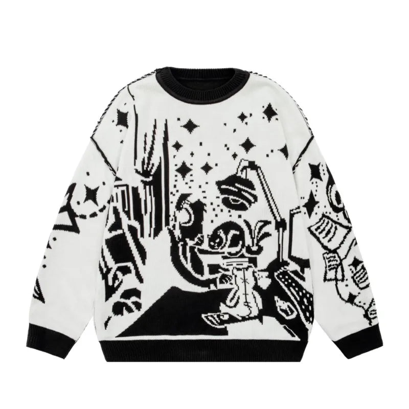 Oversized Unisex Cotton Pullover Streetwear