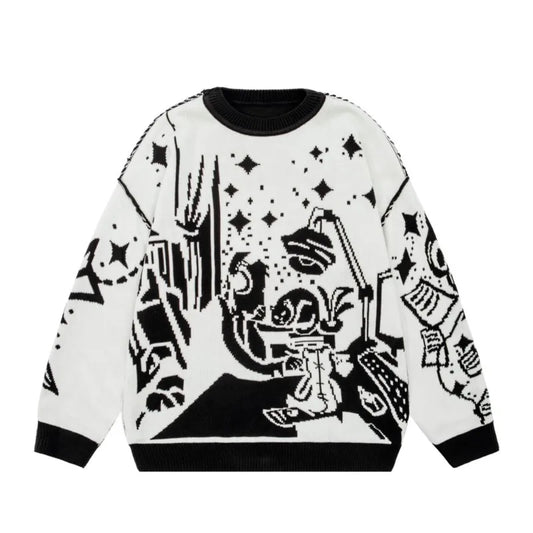 Oversized Unisex Cotton Pullover Streetwear