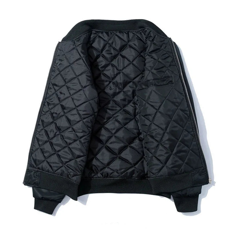 Padded Embroidery Bomber Bomber Jackets