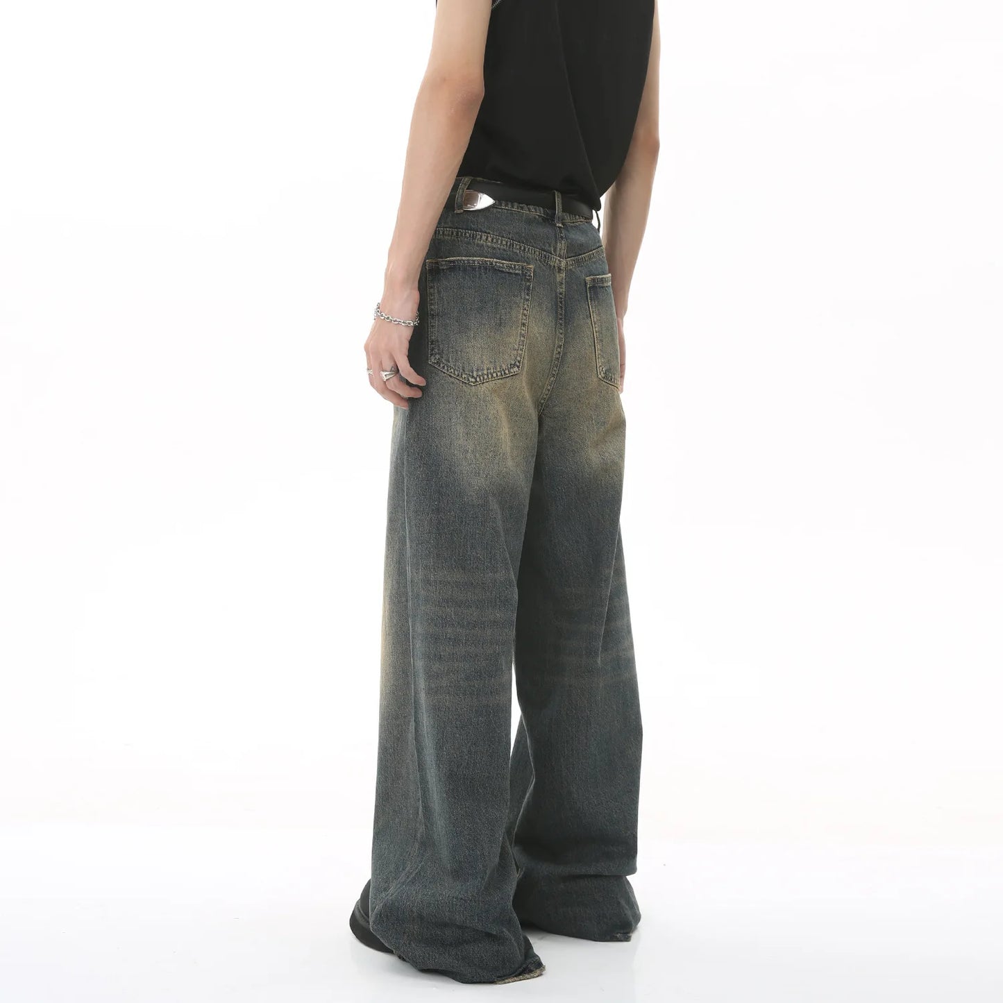 Men's Baggy Straight Leg Wide Leg Jeans