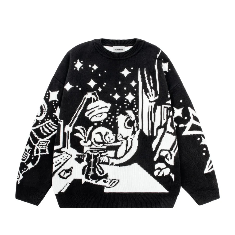 Oversized Unisex Cotton Pullover Streetwear