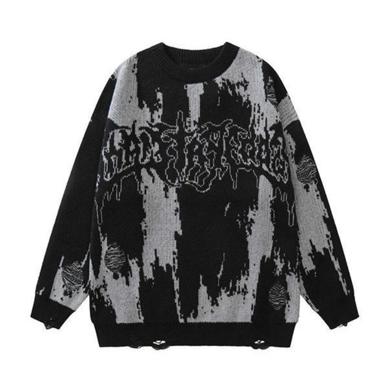 Dark Wind Autumn And Winter Street Knitted Sweater