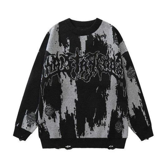 Dark Wind Autumn And Winter Street Knitted Sweater