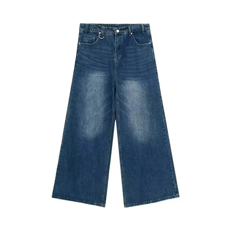 Baggy Jeans Vintage American Style Straight Wide Leg Denim Pants