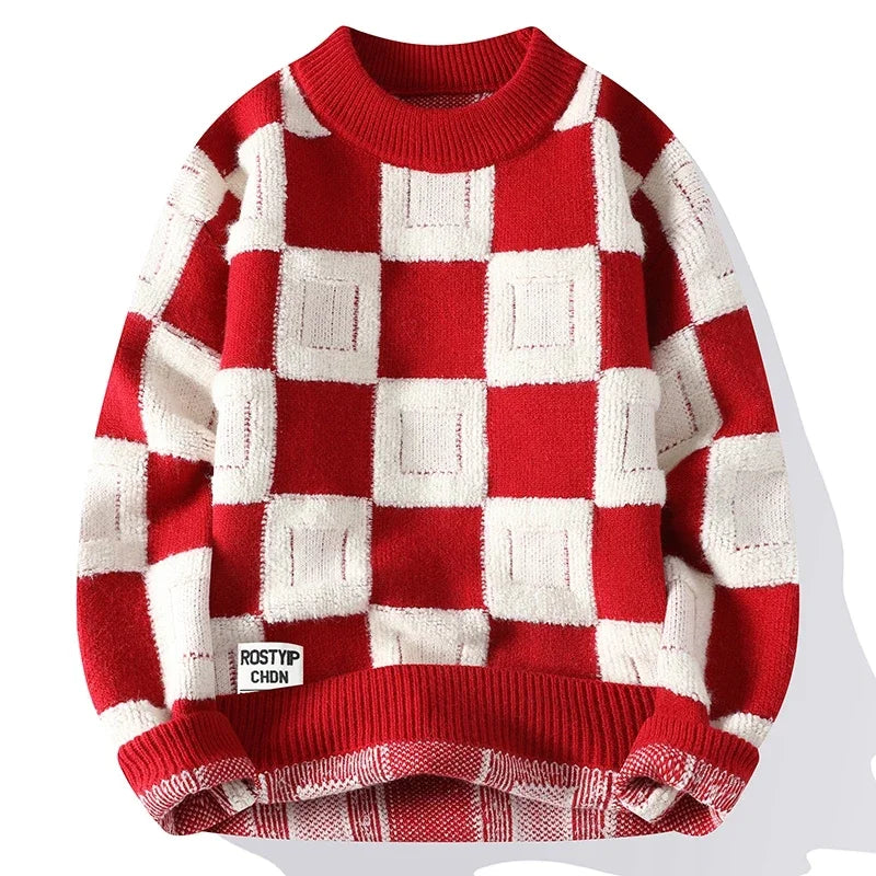 Pullover Oversized Casual O-Neck Vintage Sweaters