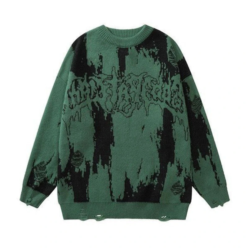 Dark Wind Autumn And Winter Street Knitted Sweater