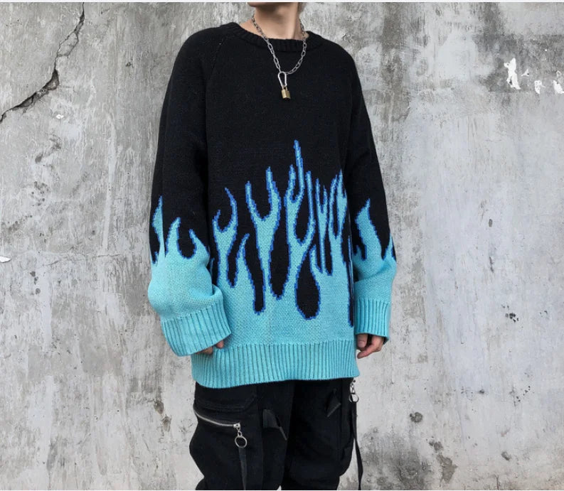 Sweater Men Pullovers Autumn Vintage Knitwear