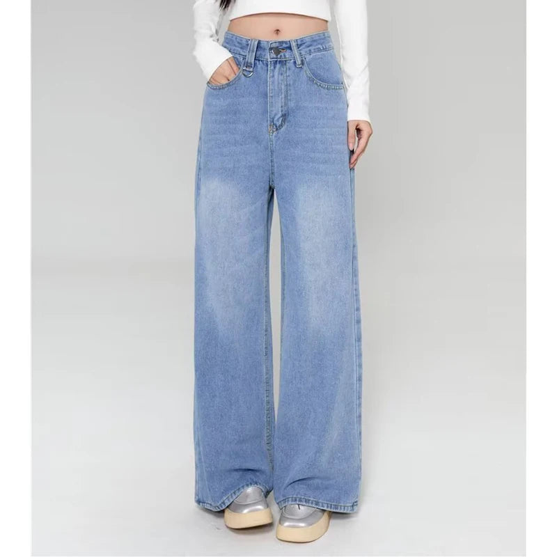 Baggy Jeans Vintage American Style Straight Wide Leg Denim Pants