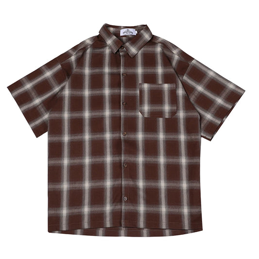 Patchwork Hip Hop Streetwear Vintage Loose Oversized Shirt