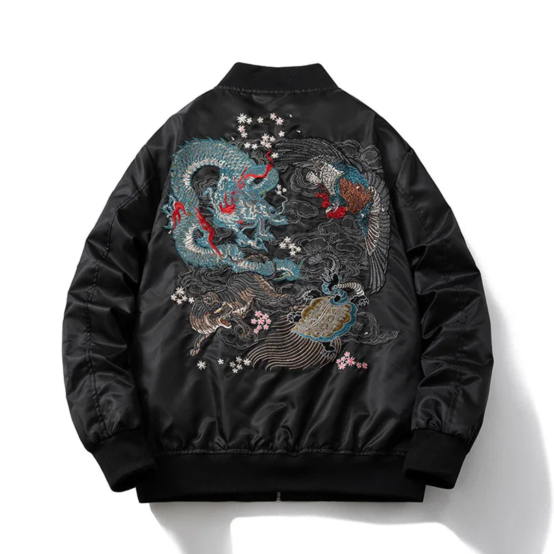 Dragon Outwear Hip Hop Windbreaker Coats