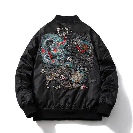 Dragon Outwear Hip Hop Windbreaker Coats