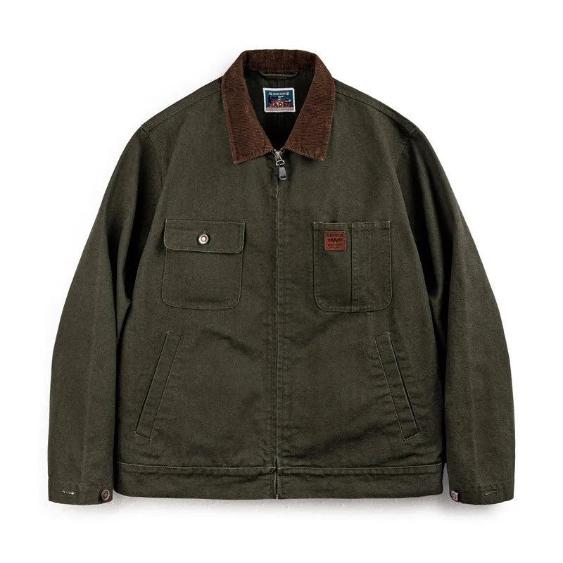 Retro Corduroy Collar Jacket