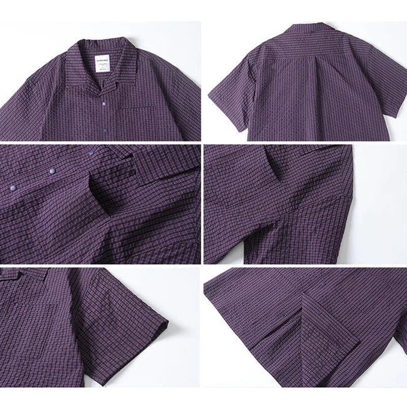 Streetwear Cleanfit Casual Oversize Plaid Shirts