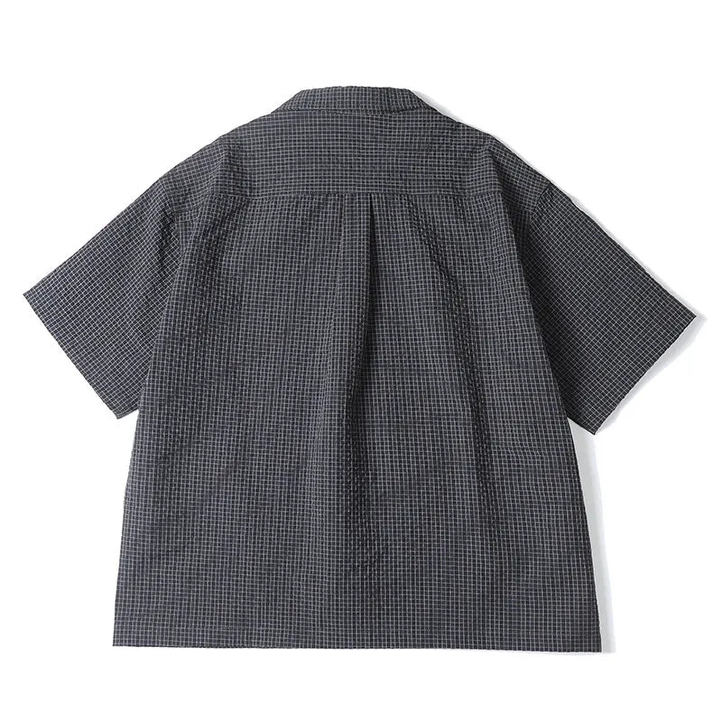 Streetwear Cleanfit Casual Oversize Plaid Shirts
