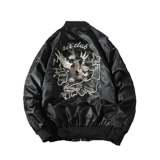 Animal Embroidery Bomber Jacket