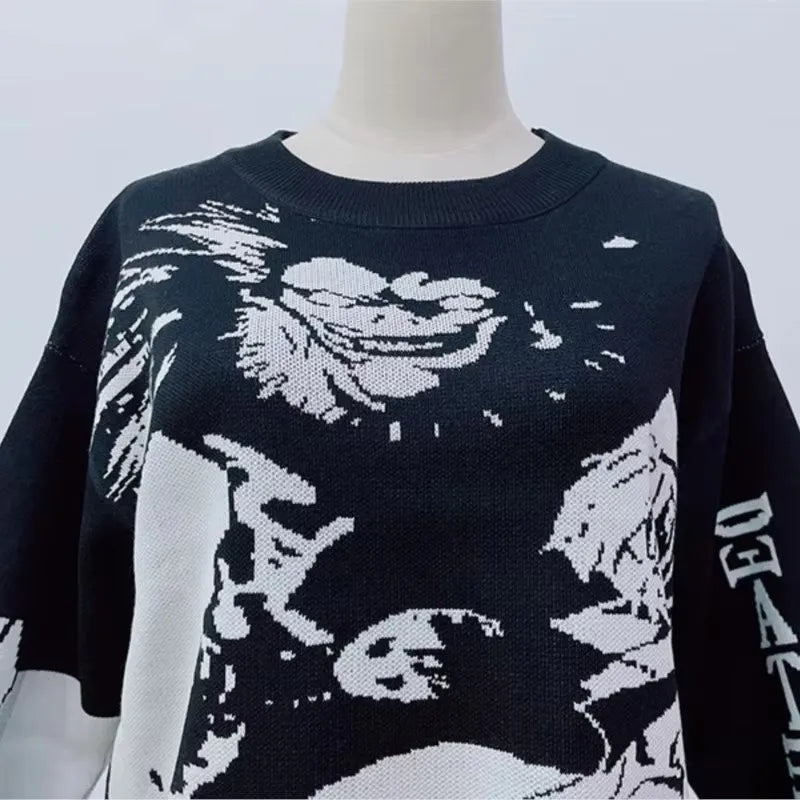 Harajuku Anime Male Sweaters