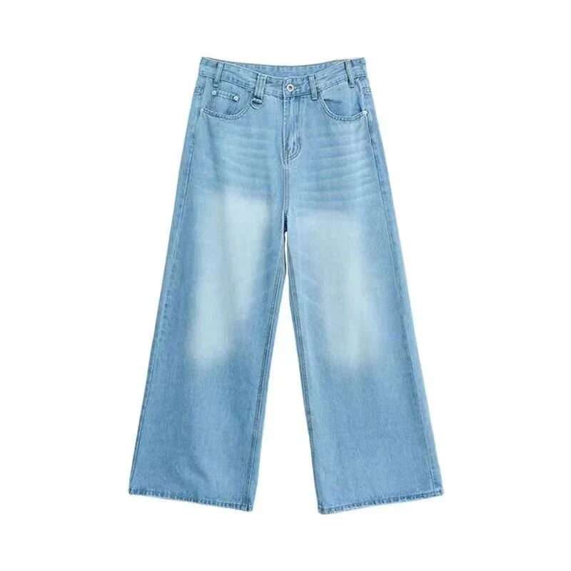 Baggy Jeans Vintage American Style Straight Wide Leg Denim Pants