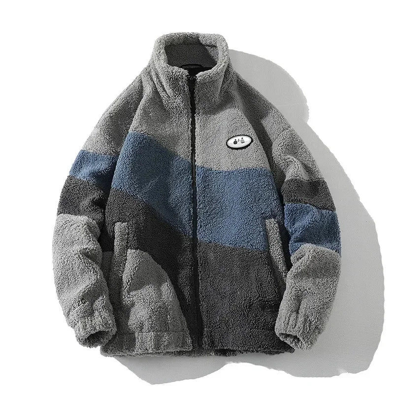 Men's Jacket Oversize Contrast Color Coat