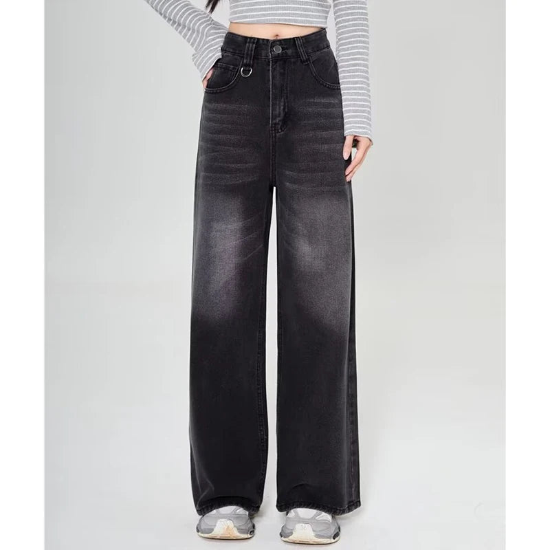 Baggy Jeans Vintage American Style Straight Wide Leg Denim Pants