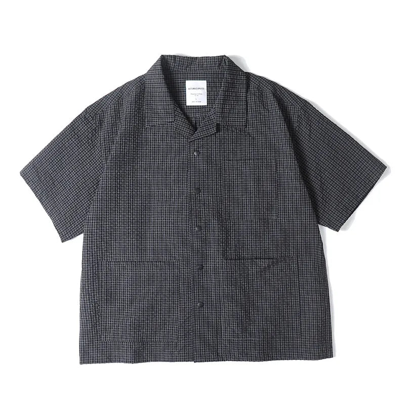 Streetwear Cleanfit Casual Oversize Plaid Shirts