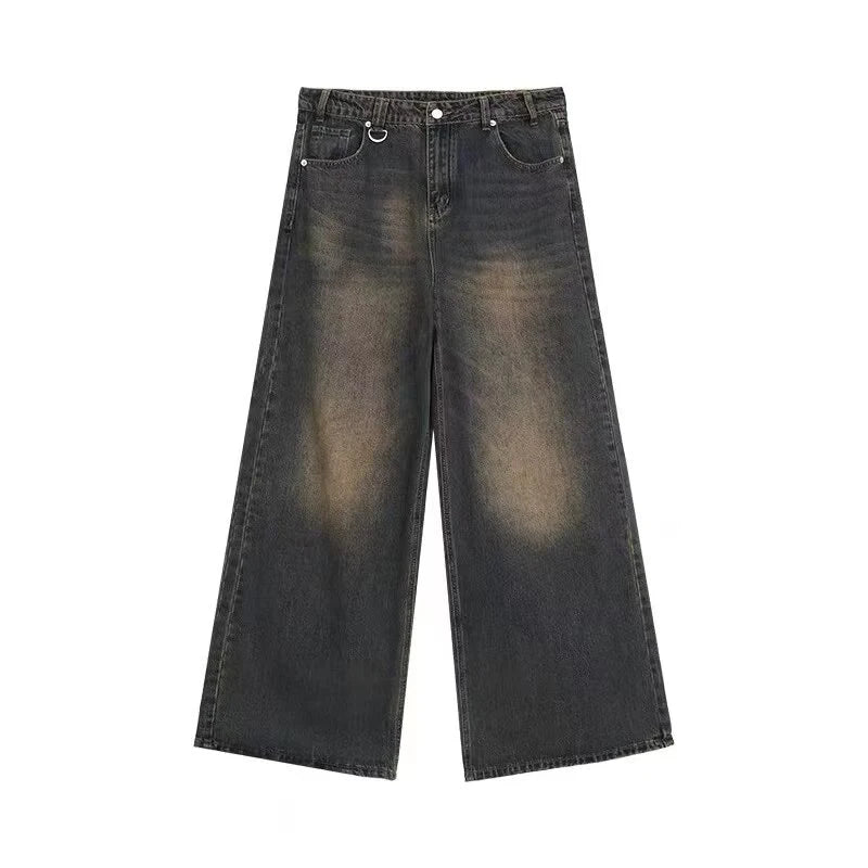 Baggy Jeans Vintage American Style Straight Wide Leg Denim Pants