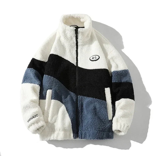 Men's Jacket Oversize Contrast Color Coat