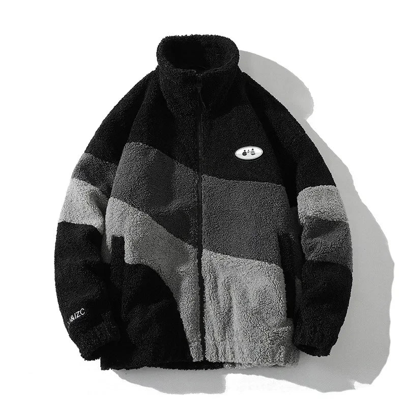 Men's Jacket Oversize Contrast Color Coat