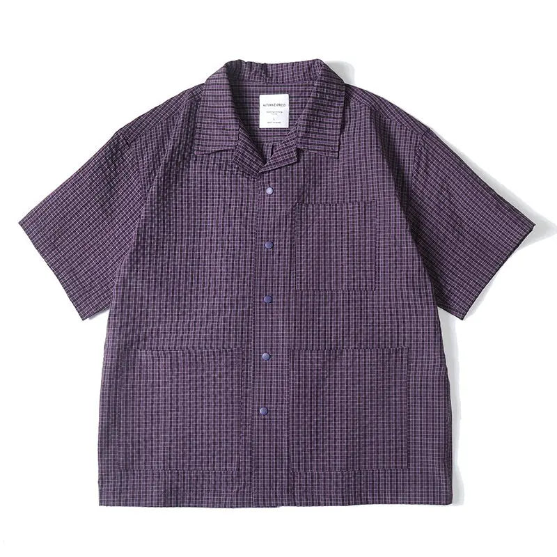 Streetwear Cleanfit Casual Oversize Plaid Shirts
