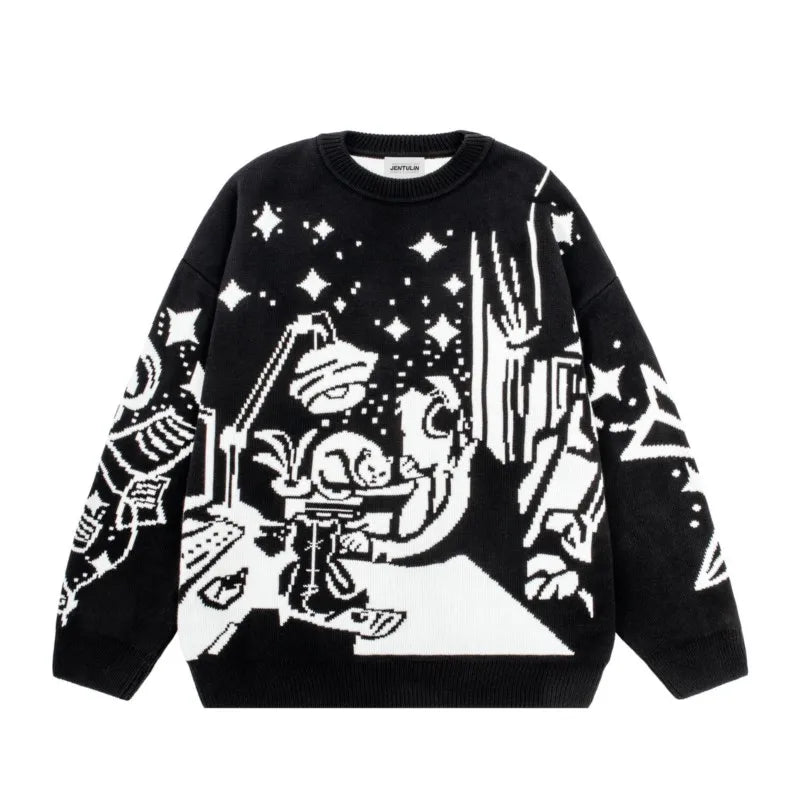Oversized Unisex Cotton Pullover Streetwear